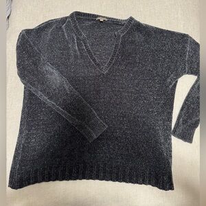 Lilla P Charcoal V-Neck Sweater
